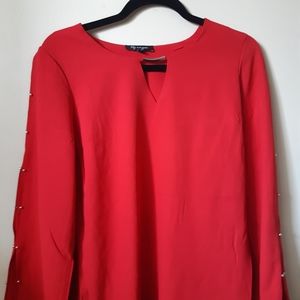 Red blouse